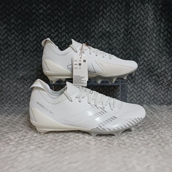 Adidas Adizero Electric + Men's Football Cleats IE6278 White Silver Size 8
